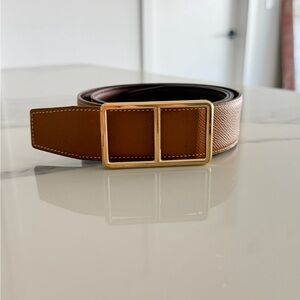 Hermes Two Tone Gold Plated Belt
